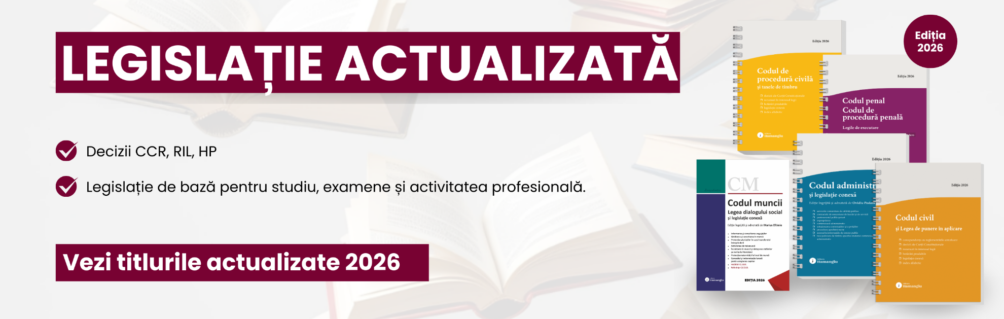 Legislatie actualizata 2026